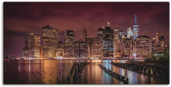 Art-Land NEW YORK CITY Impression bei Nacht Panorama 60x30cm