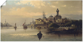 Art-Land Kauffahrtsschiffe auf dem Bosporus, Istanbul 100x50cm