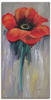 Artland Leinwandbild »Roter Mohn II«, Blumen, (1 St.), auf Keilrahmen gespannt