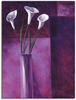 Artland Wandbild »Callas Lila«, Blumen, (1 St.), als Alubild, Outdoorbild,