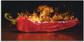 Art-Land Roter scharfer Chilipfeffer, sehr scharf Feuer Flammen 60x30cm