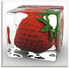 Artland Wandbild »Erdbeere in Eis«, Lebensmittel, (1 St.), als Leinwandbild,