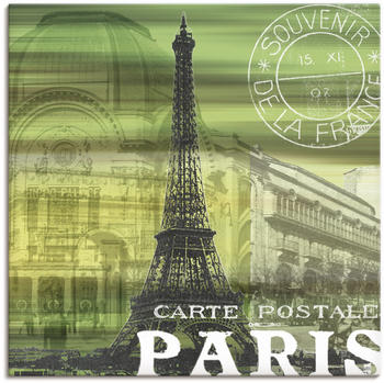Art-Land Paris in grün 70x70cm