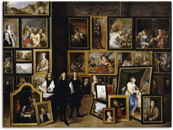 Art-Land Der Erzherzog Leopold Wilhelm mit dem Künstler und anderen Personen in seiner Galerie 120x90cm