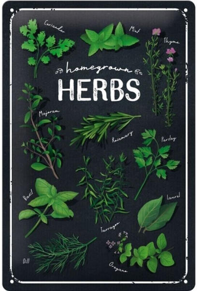 Nostalgic Art Home & Country Homegrown Herbs Special Edition 20x30cm
