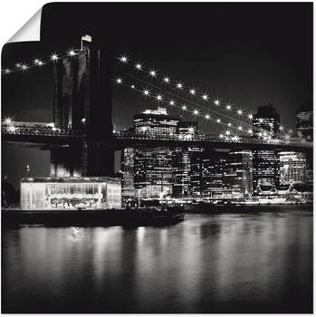 Art-Land NYC Brooklyn Bridge bei Nacht 70x70cm
