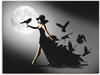 Artland Wandbild »Die Frau mit den Raben«, Animal Fantasy, (1 St.), als...