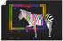 Art-Land Das Regenbogen Zebra 90x60cm
