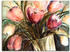 Art-Land Lila Tulpen in Vase 80x60cm