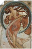 Artland Wandbild »Vier Künste: Der Tanz. 1898.«, Frau, (1 St.), als Alubild,