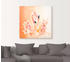 Art-Land Orange Flamingo in Love Illustration 70x70cm