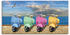 Art-Land Vespa-Roller in bunten Farben 150x75cm