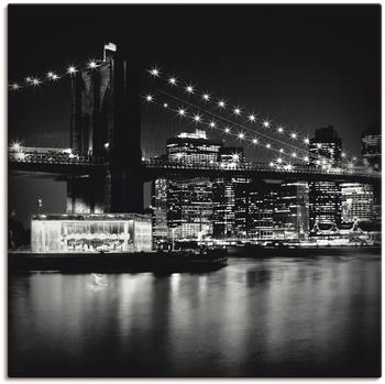 Art-Land NYC Brooklyn Bridge bei Nacht 50x50cm