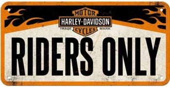 Nostalgic Art Harley Davidson Riders Only 20x10cm