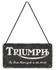 Nostalgic Art Triumph Triumph Logo Black Wood 20x10cm