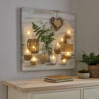 Art for the home LED-Bild "Harmony LED" Modern Zen 1 Stk. tlg. LED-Leinwand...