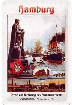 Nostalgic Art Hamburg Verein zur Förderung des Fremdenverkehrs 20x30cm