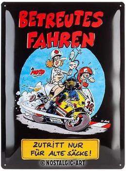 Nostalgic Art MOTOmania Betreutes Fahren 30x40cm