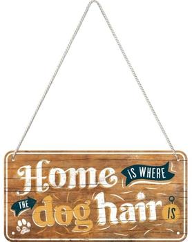 Nostalgic Art Animal Club Home is where the dog hair is 20x10cm Nostalgic Art Animal Club Home is where the dog hair is 20x10cm
