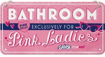 Nostalgic Art Grease Pink Ladies Bathroom 20x10cm Nostalgic Art Grease Pink Ladies Bathroom 20x10cm