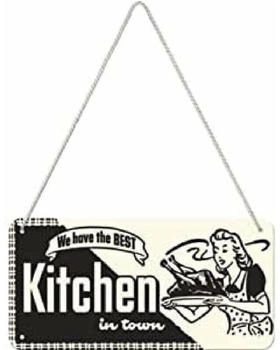 Nostalgic Art Home & Country Best Kitchen 20x10cm Nostalgic Art Home & Country Best Kitchen 20x10cm