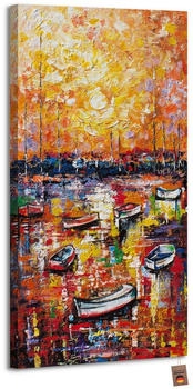 YS-Art Hafen ohne Schattenfugenrahmen 120x60cm