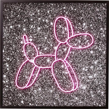 KARE Balloon Dog LED 80x80cm