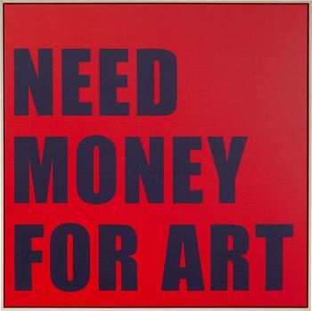 KARE Gerahmtes Bild Need Money 80x80cm