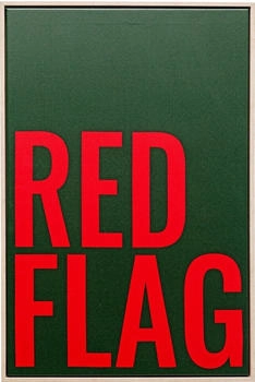 KARE Gerahmtes Bild Red Flag 40x60cm