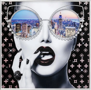 KARE Gerahmtes Bild NY View 80x80cm