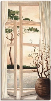 Art-Land Fensterbild Toskanischer Sonnenuntergang 75x150 cm Art-Land Fensterbild Toskanischer Sonnenuntergang 75x150 cm