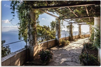 Art-Land Garten der Villa San Michele auf Capri 90x60 cm