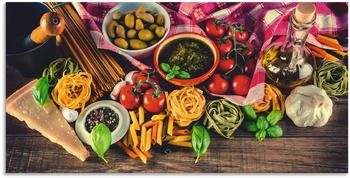 Art-Land Italienisch mediterrane Lebensmittel 100x50 cm Art-Land Italienisch mediterrane Lebensmittel 100x50 cm