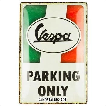 Vespa Blechschild "Parking Only" (22421)