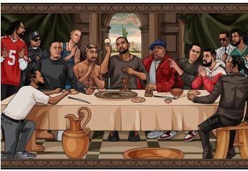 Wall-Art The Last Supper Of Hip Hop Poster