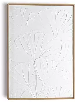 Reinders Wandbild Flowers Holz Weiß (93092)