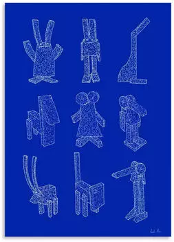 Paper Collective Offcut Animals Poster, 100 x 140 cm