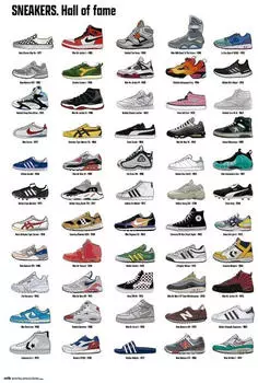 Wall-Art Poster Sneakers Hall of Fame 61x91,5 cm