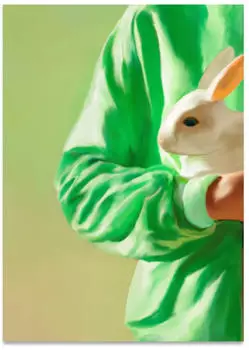 Paper Collective White Rabbit Poster, 50 x 70 cm