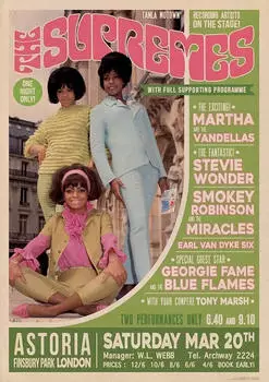 Wall-Art Poster The Supremes Live in London, Plakat (59,4 x 84,1 cm)