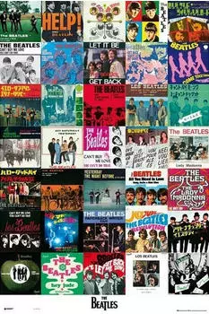 Wall-Art Musik Poster The Beatles Covers 61x91,5 cm