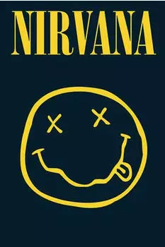 Wall-Art Musik Poster Nirvana Smiley 61x91,5 cm