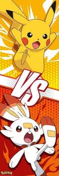 Pok&eacute;mon Poster - Pikachu and Scorbunny, Plakat (53 x 158 cm)
