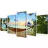 vidaXL Leinwand Wandbild Set Hängematte Strand 200x100cm (241563)