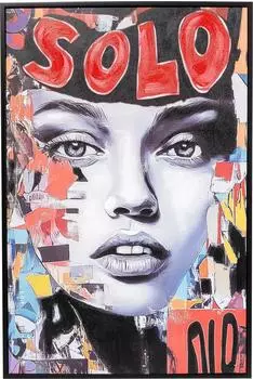 KARE Gerahmtes Bild Seventies Collage 50x40cm