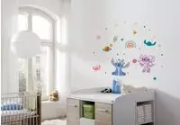 Komar Wandtattoo "Stitch World - Gr&ouml;&szlig;e 50 x 70 cm" selbstklebend, Wandsticker,