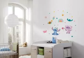 Komar Wandtattoo "Stitch World" selbstklebend, 50x70cm, 35-teilig (14149h)