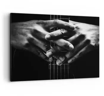 Arttor Leinwandbild Gitarre Musiker 100x70cm (AA100x70-4960)