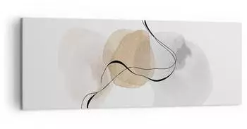 Arttor Leinwandbild abstrakt minimalistisch Aquarell 140x50cm (AB140x50-4827)