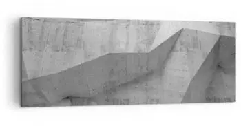 Arttor Leinwandbild Betonwand grau 140x50cm (AB140x50-4183)